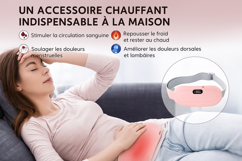 Ohio Eur Abdominal À Coussin Chauffant Menstruel, Appareil De Massage Par Vibration De La Taille, Ceinture De Palais Chaude, Période Des Crampes, Instituts Photo, Dortoir