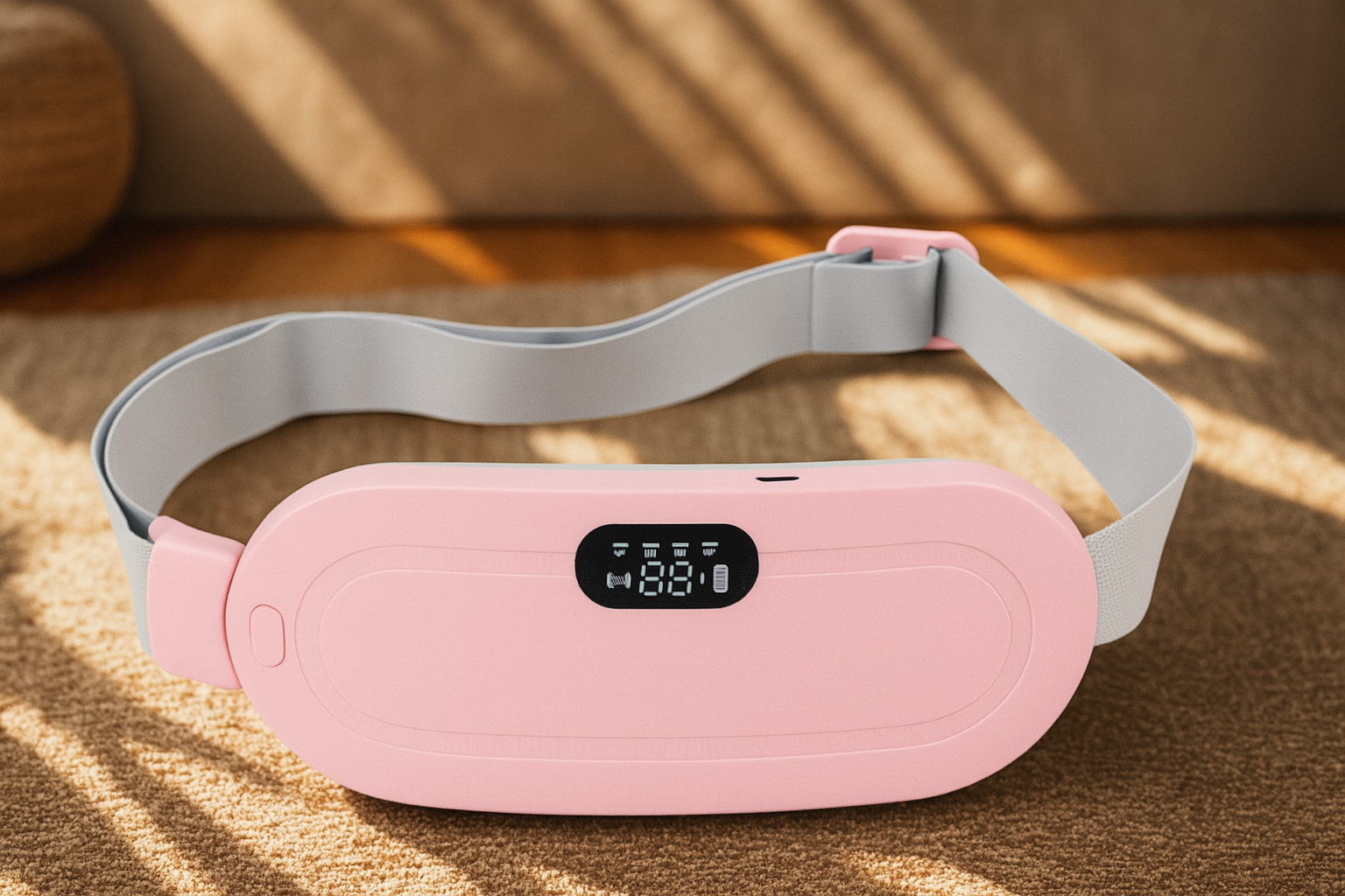 Ohio Eur Abdominal À Coussin Chauffant Menstruel, Appareil De Massage Par Vibration De La Taille, Ceinture De Palais Chaude, Période Des Crampes, Instituts Photo, Dortoir